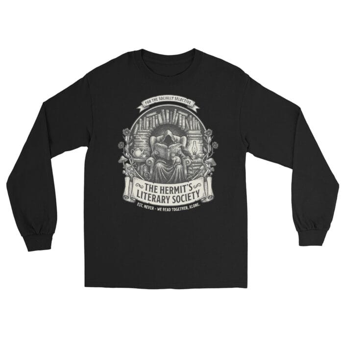 Book Lovers Gothic Long Sleeve T Shirt