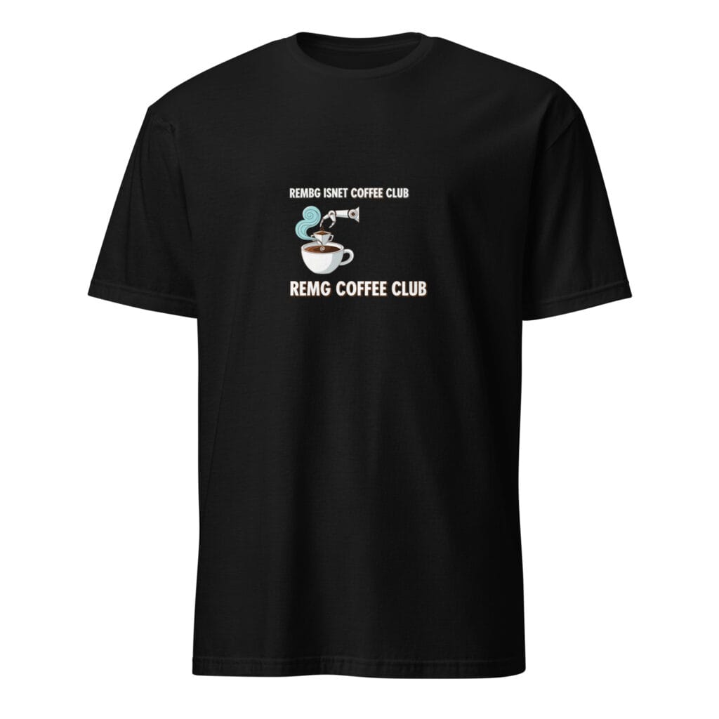 REMBG Coffee Club T-Shirt | AI Background Removal Tee
